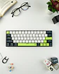MK874V2 ATOM63 Mori White Teclado Mecánico 60% Hot-Swappable Layout USA - Miniatura 10