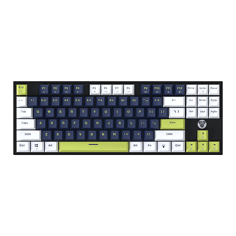 MK877s ATOM87s Mori Blue Teclado mecánico 80% Hot-Swappable Layout USA