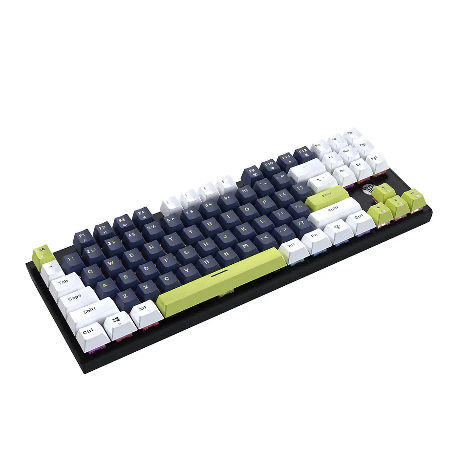 MK877s ATOM87s Mori Blue Teclado mecánico 80% Hot-Swappable Layout USA 2