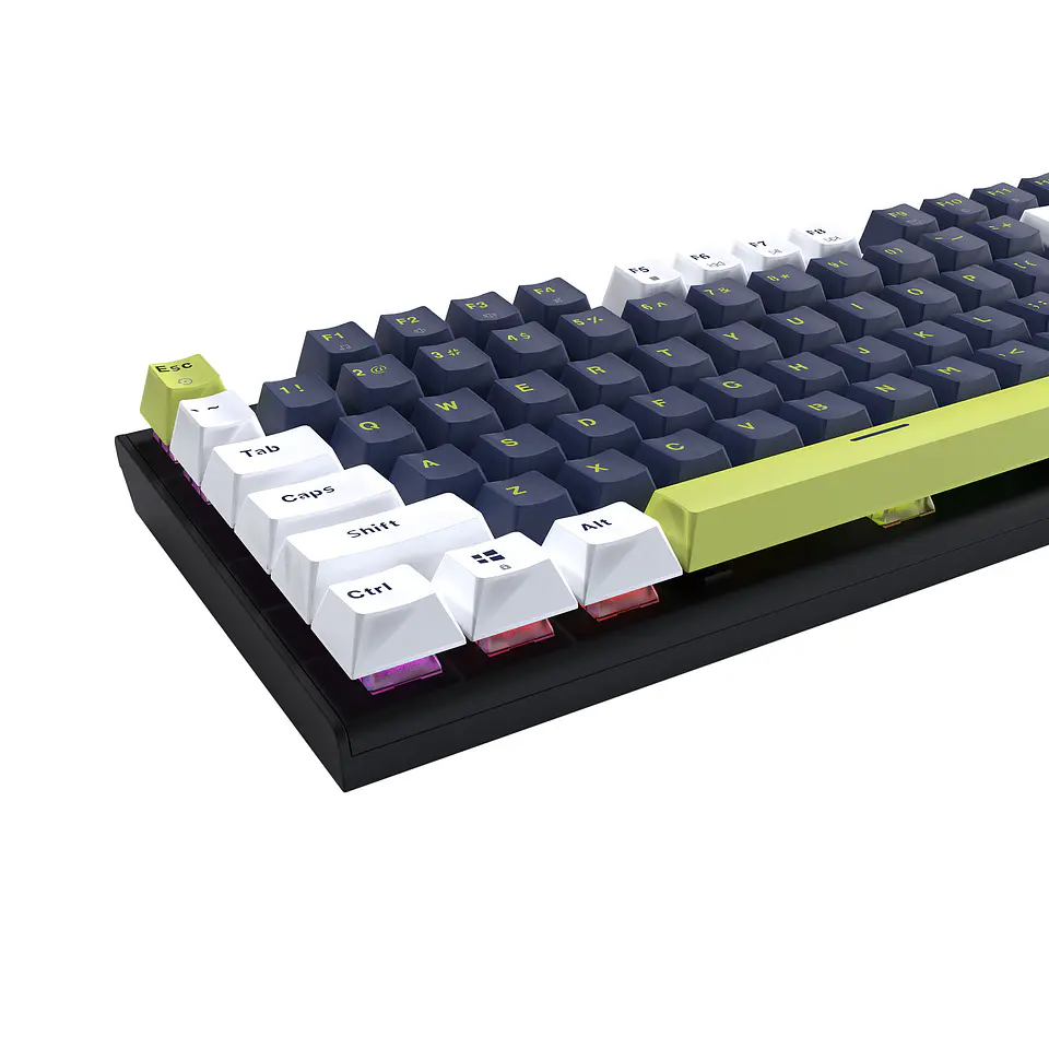 MK877s ATOM87s Mori Blue Teclado mecánico 80% Hot-Swappable Layout USA 3