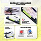 MK877s ATOM87s Mori White Teclado mecánico 80% Hot-Swappable Layout USA - Miniatura 10