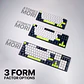MK877s ATOM87s Mori White Teclado mecánico 80% Hot-Swappable Layout USA - Miniatura 11