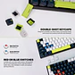 MK877s ATOM87s Mori White Teclado mecánico 80% Hot-Swappable Layout USA - Miniatura 17