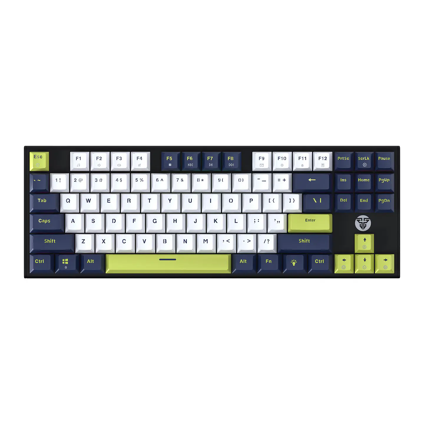MK877s ATOM87s Mori White Teclado mecánico 80% Hot-Swappable Layout USA 1