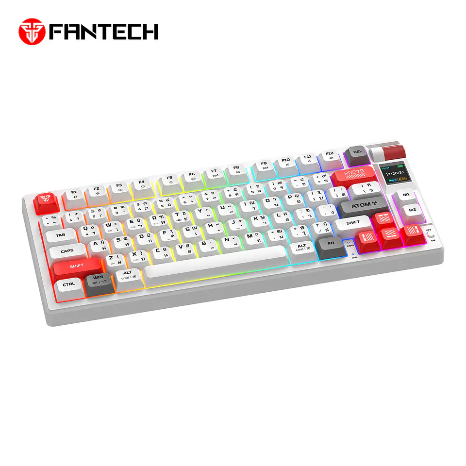 MK917 ATOM PRO79 White Teclado Mecánico Inalámbrico con Pantalla 4