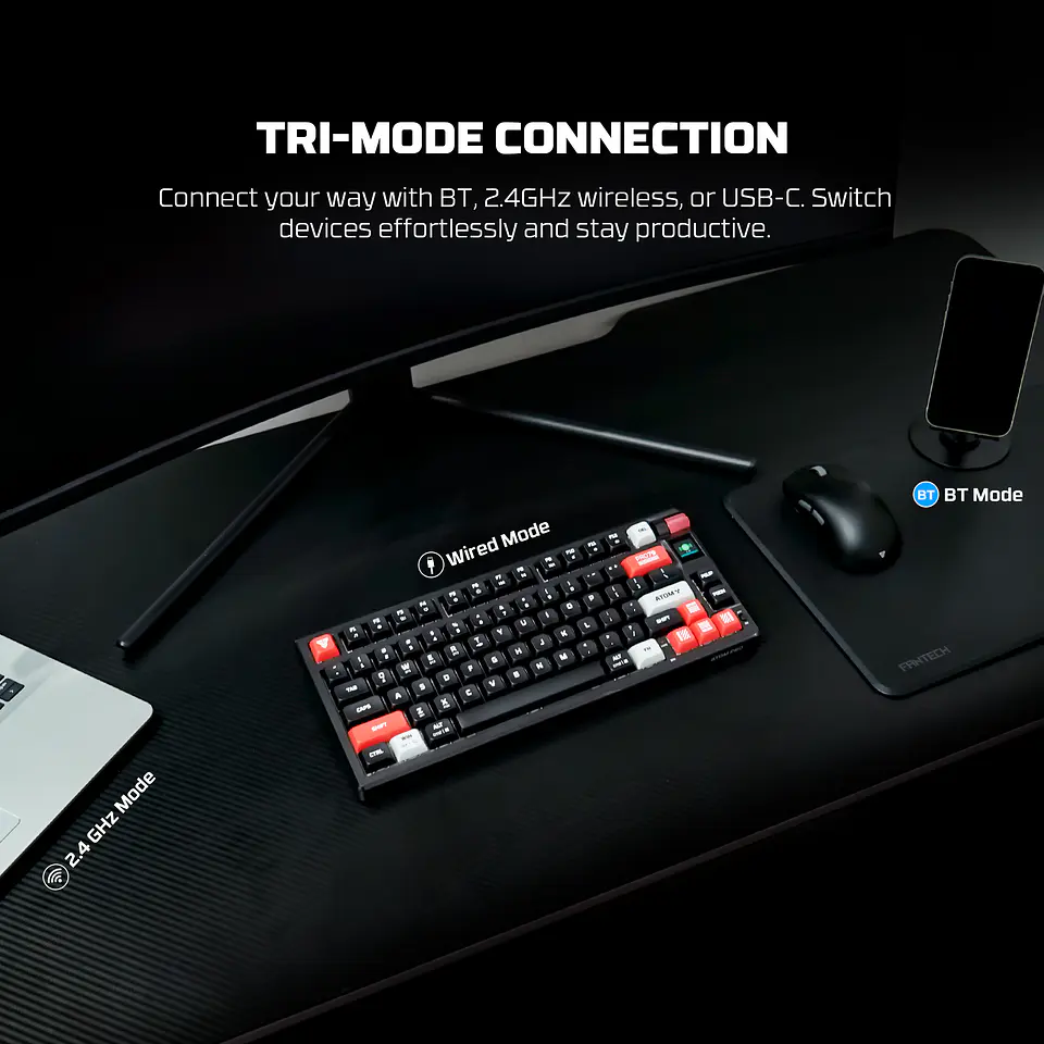 MK917 ATOM PRO79 White Teclado Mecánico Inalámbrico con Pantalla 9