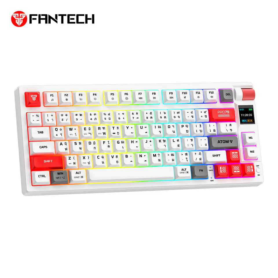 MK917 ATOM PRO79 White Teclado Mecánico Inalámbrico con Pantalla 3