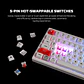 MK917 ATOM PRO79 White Teclado Mecánico Inalámbrico con Pantalla - Miniatura 11