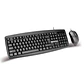 KM100 Black Kit Oficina Teclado y Mouse - Miniatura 1