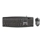 KM100 Black Kit Oficina Teclado y Mouse - Miniatura 2
