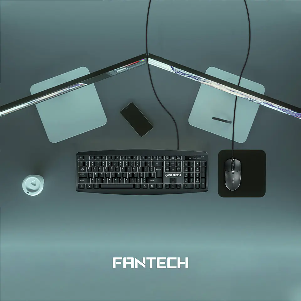 KM100 Black Kit Oficina Teclado y Mouse 6