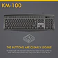 KM100 Black Kit Oficina Teclado y Mouse - Miniatura 7
