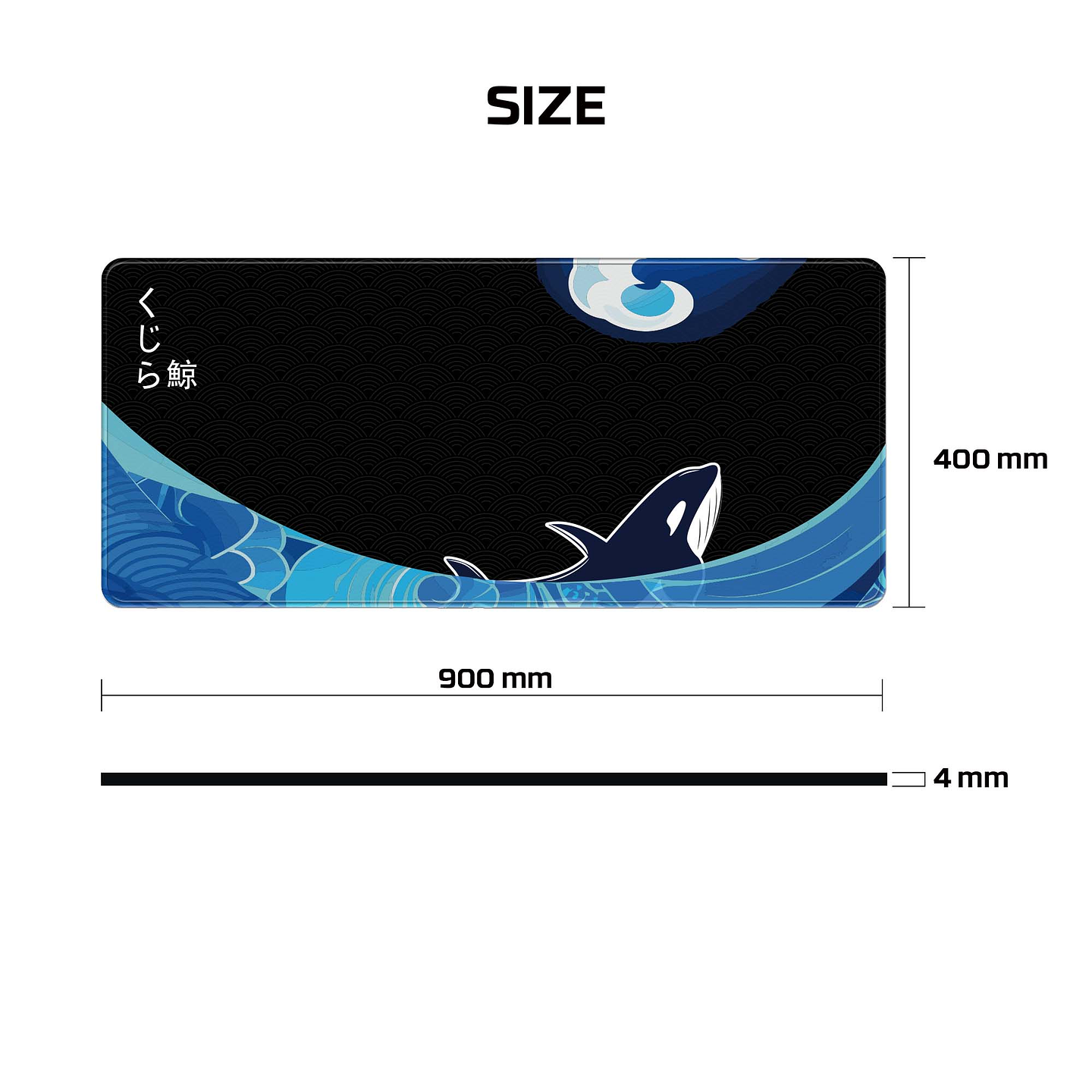 MP905 ATO Kujira Umi Mousepad Deskmat Talla XL 4