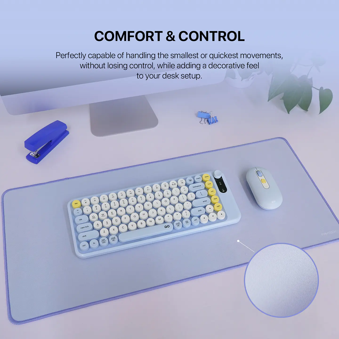 MP70 BASIC Yellow Mousepad de Oficina Talla XL 4