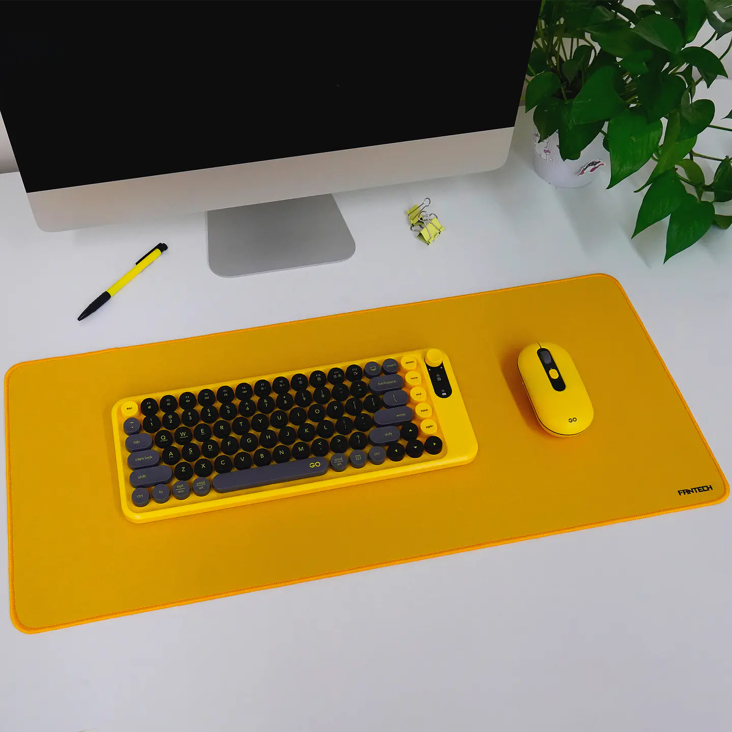 MP70 BASIC Yellow Mousepad de Oficina Talla XL 9