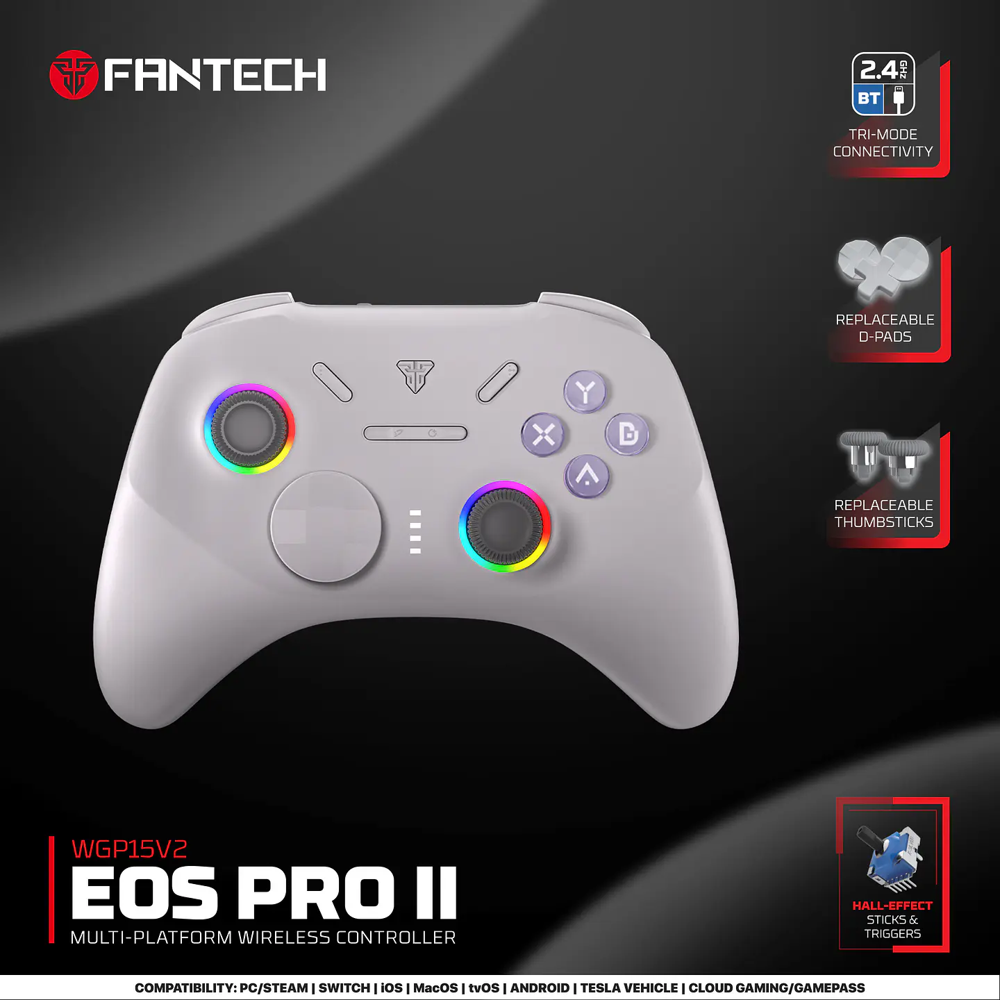 WGP15V2 EOS PRO II Grey Control Inalámbrico Multiplataforma Android iOS MacOS Switch 29