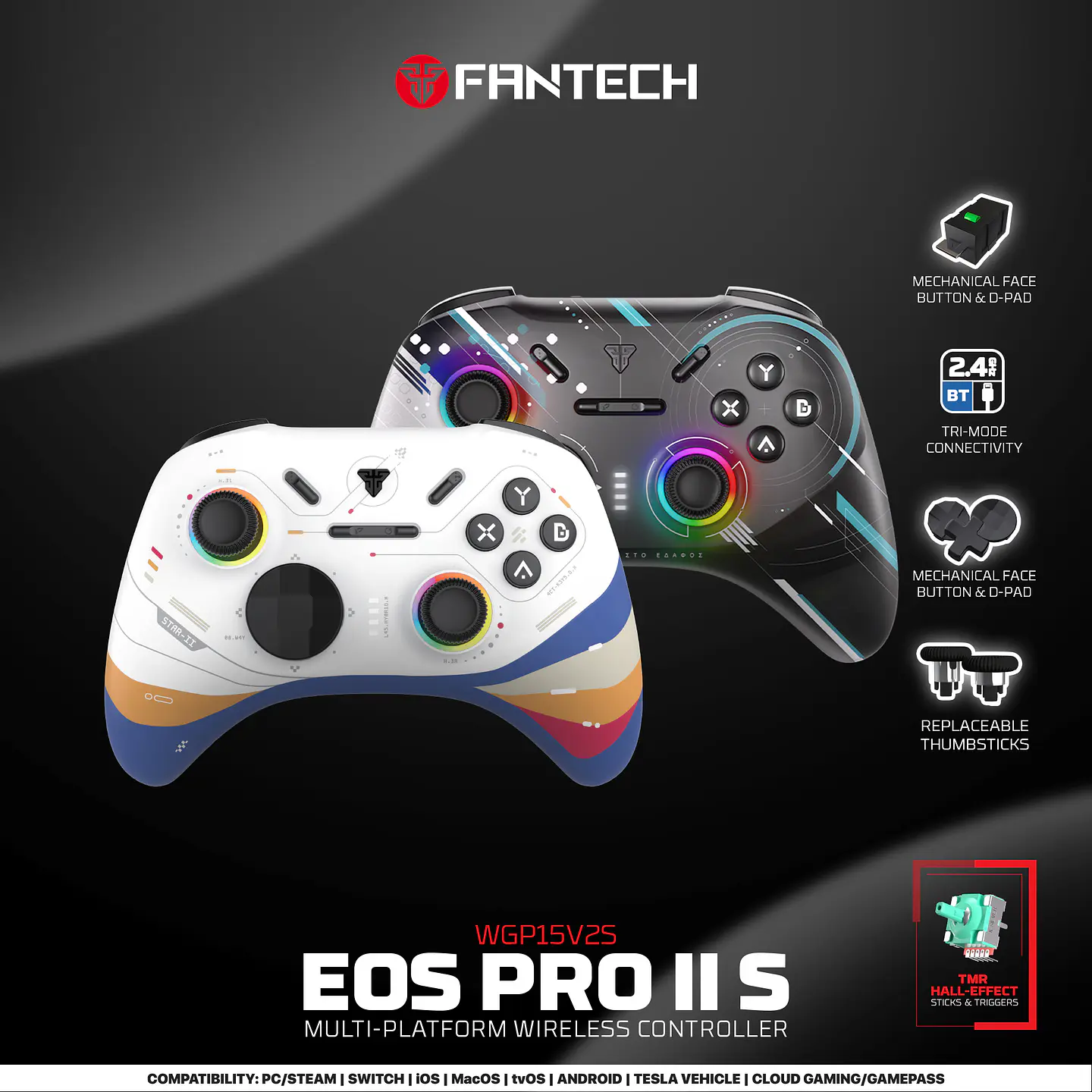 WGP15V2s EOS PRO II S Geminus Control Inalámbrico Multiplataforma Android iOS MacOS Switch 31