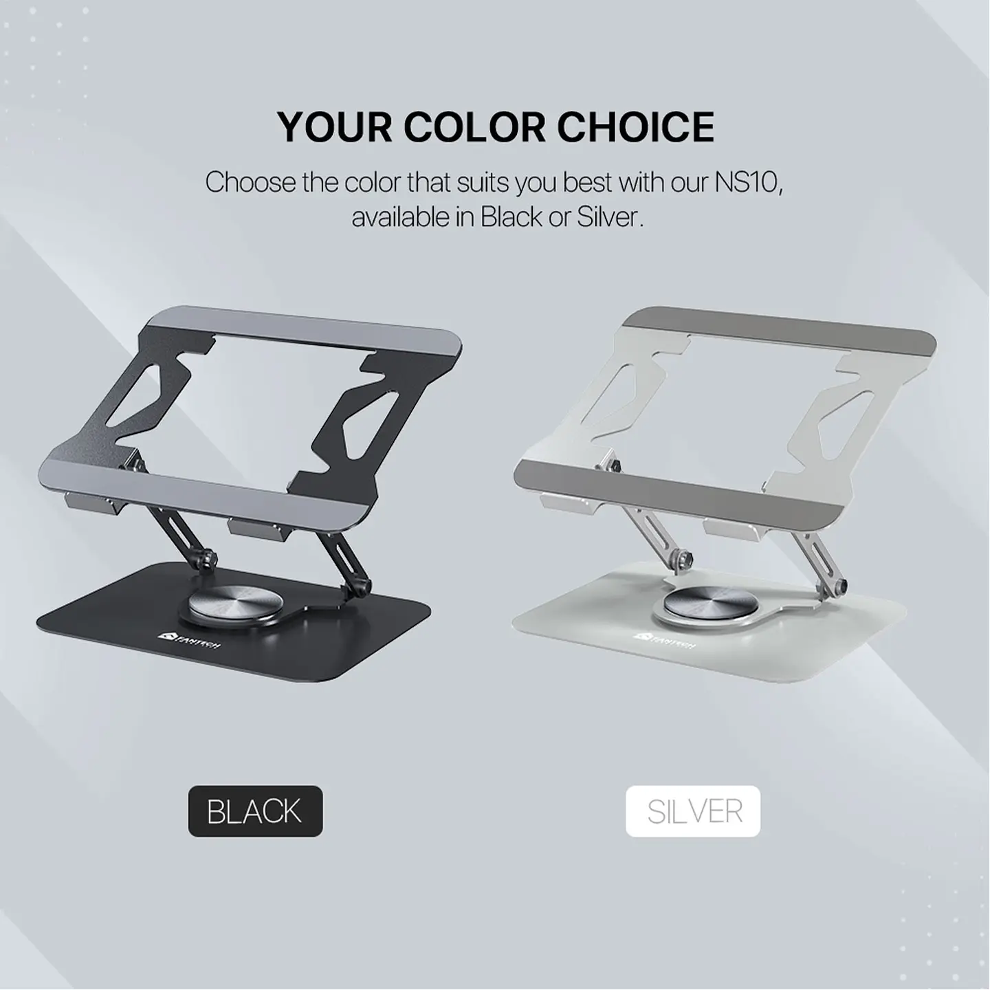 NS10 Silver Base de Notebook con Elevación 8