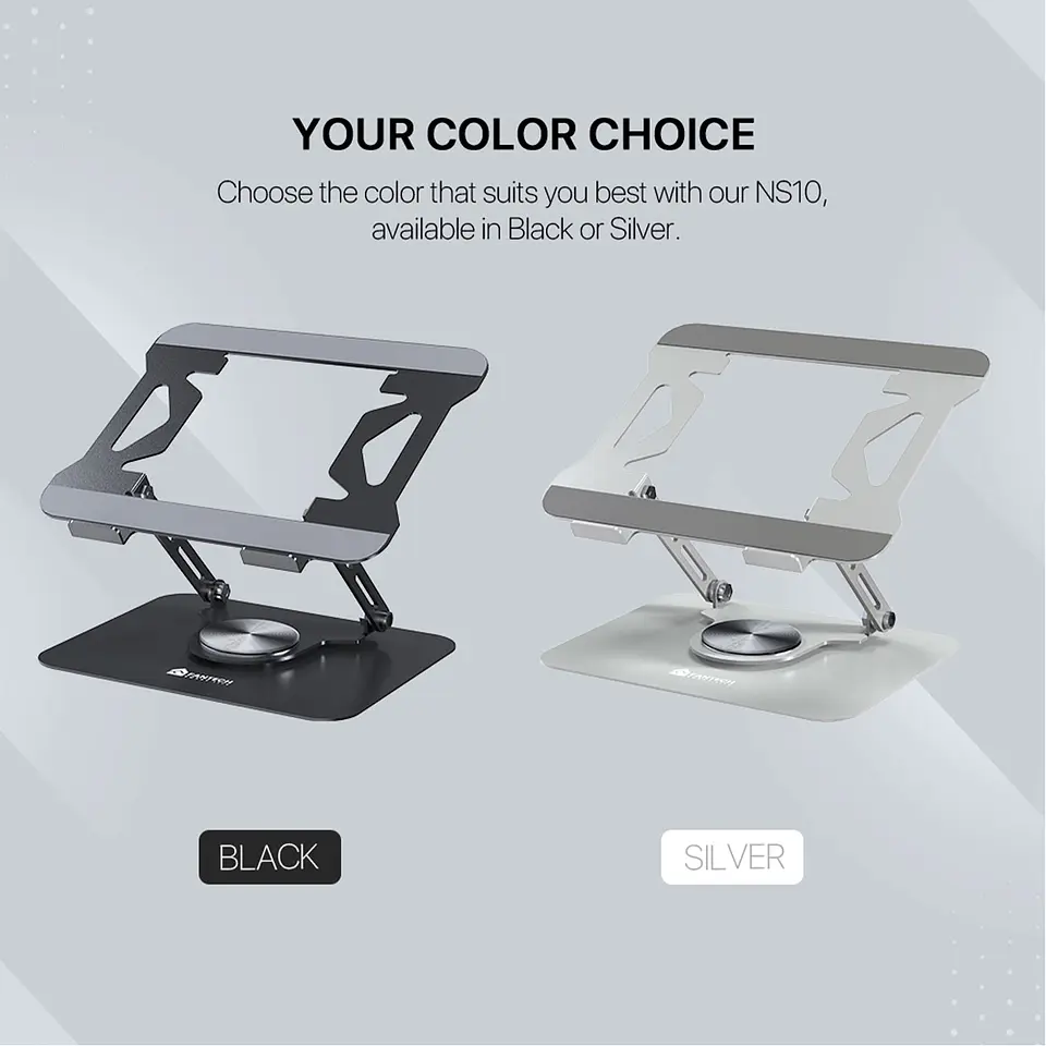 NS10 Silver Base de Notebook con Elevación 8
