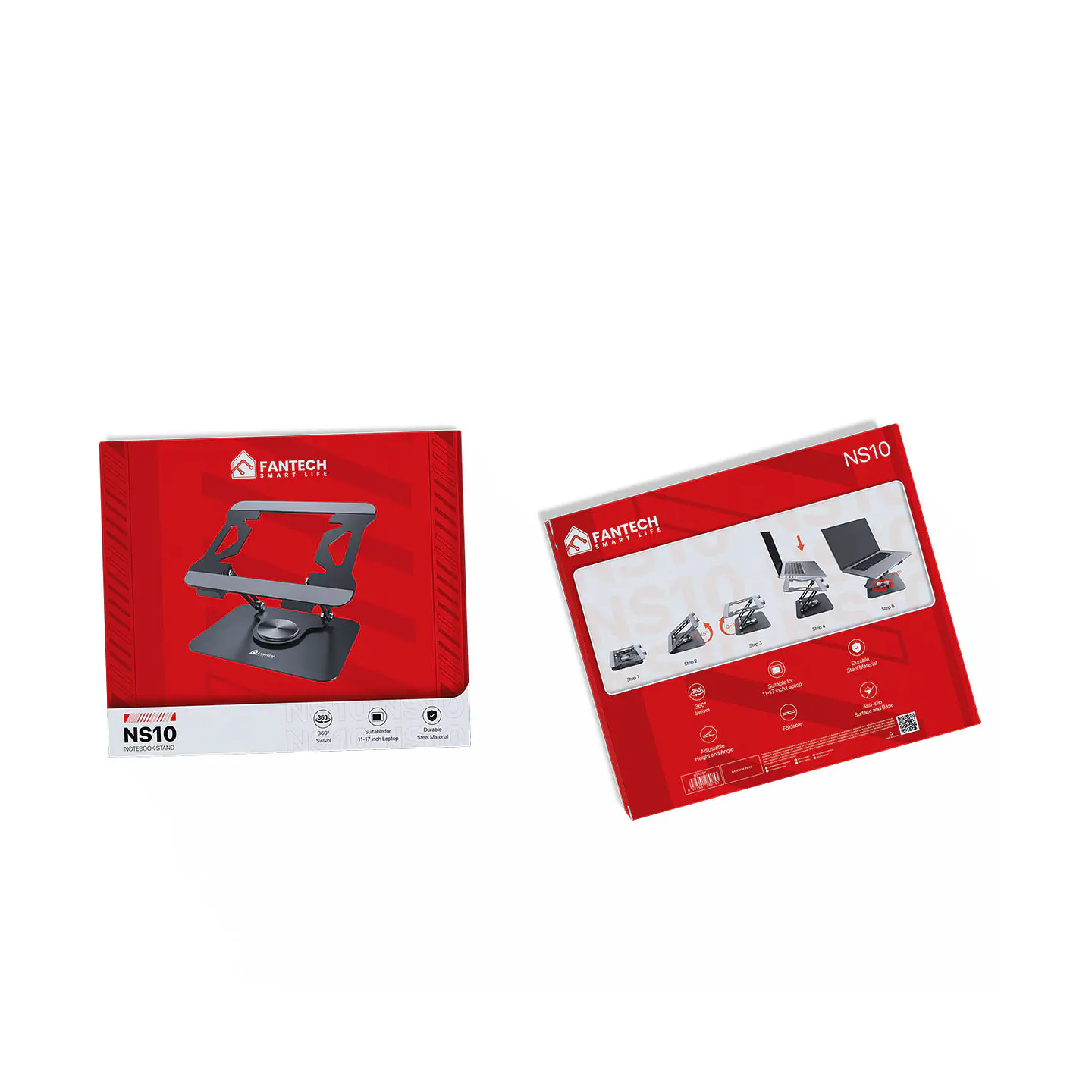 NS10 Silver Base de Notebook con Elevación 11