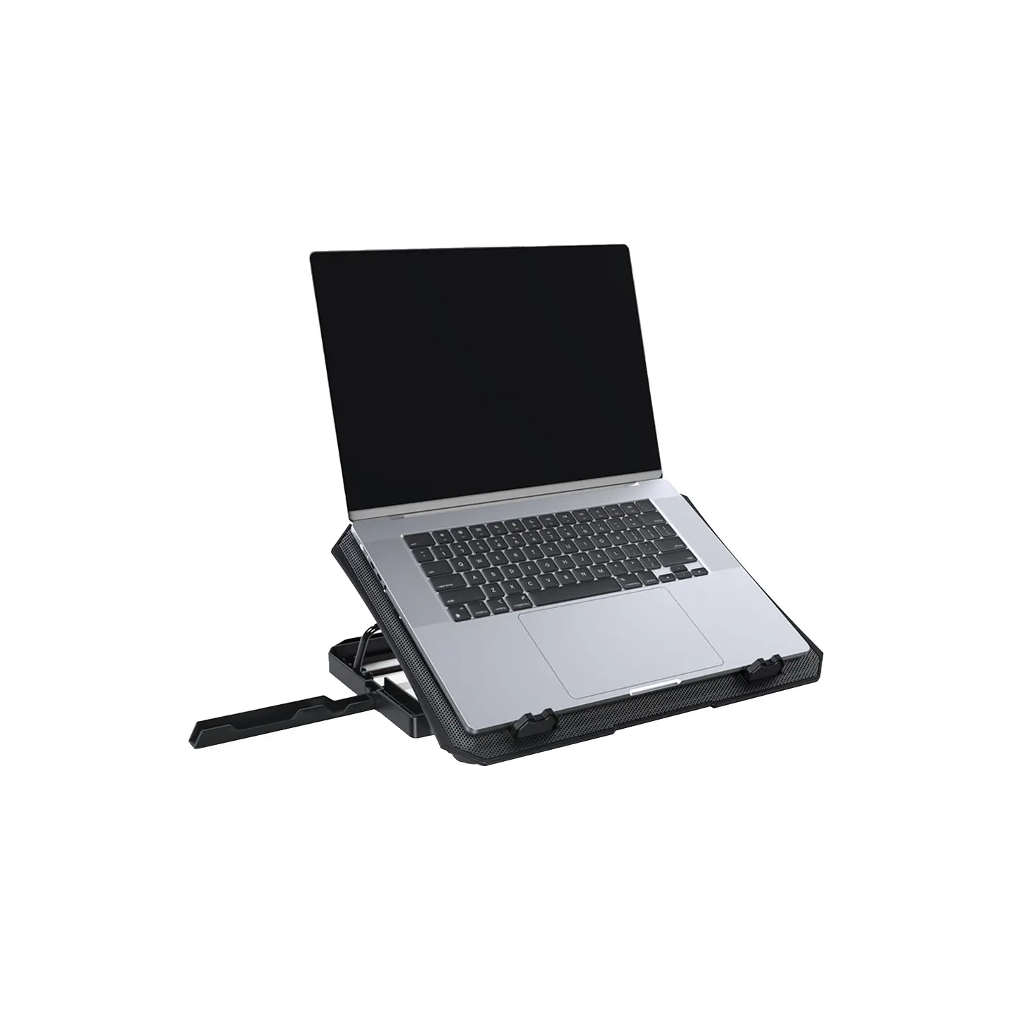 NC14 Black Base de Notebook con Ventilación RGB y Soporte de Teléfono 3