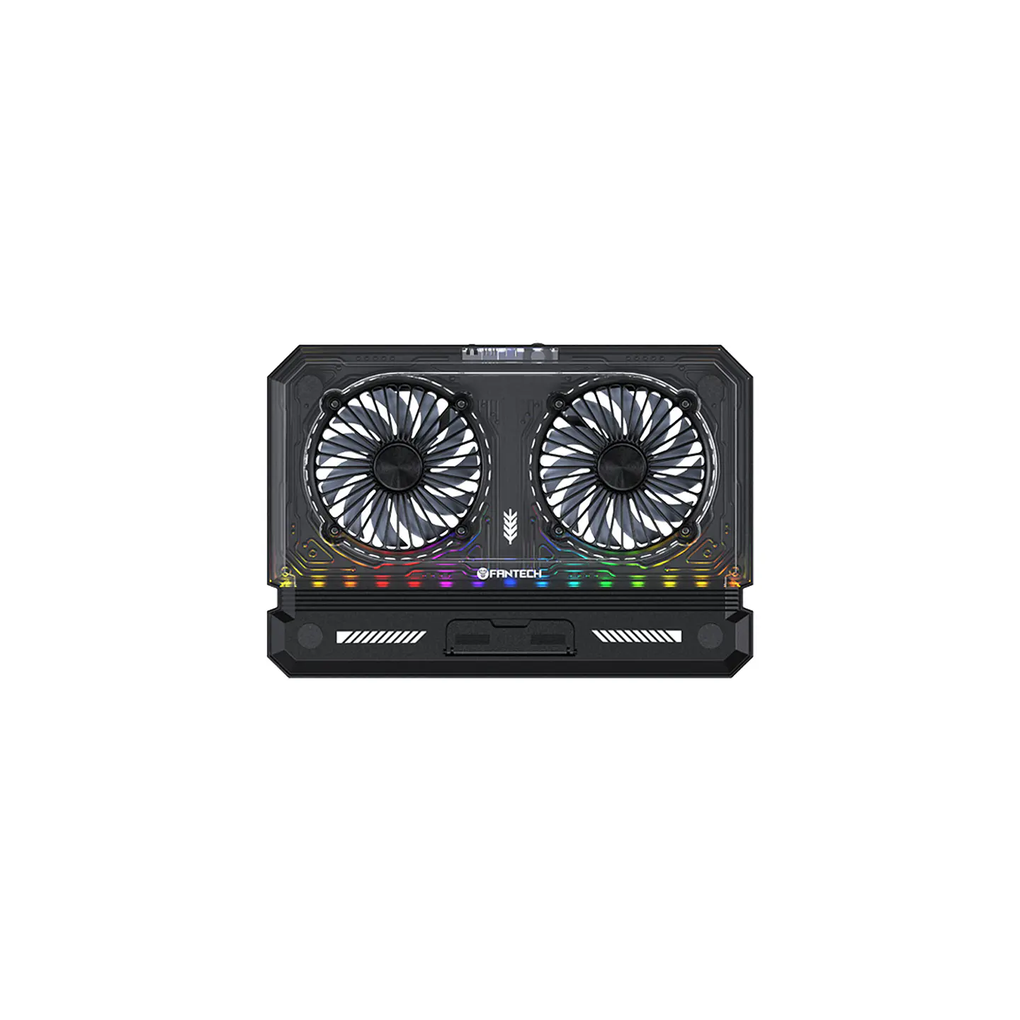 NC21 Black Base de Notebook con Ventilación RGB y soporte de teléfono 4