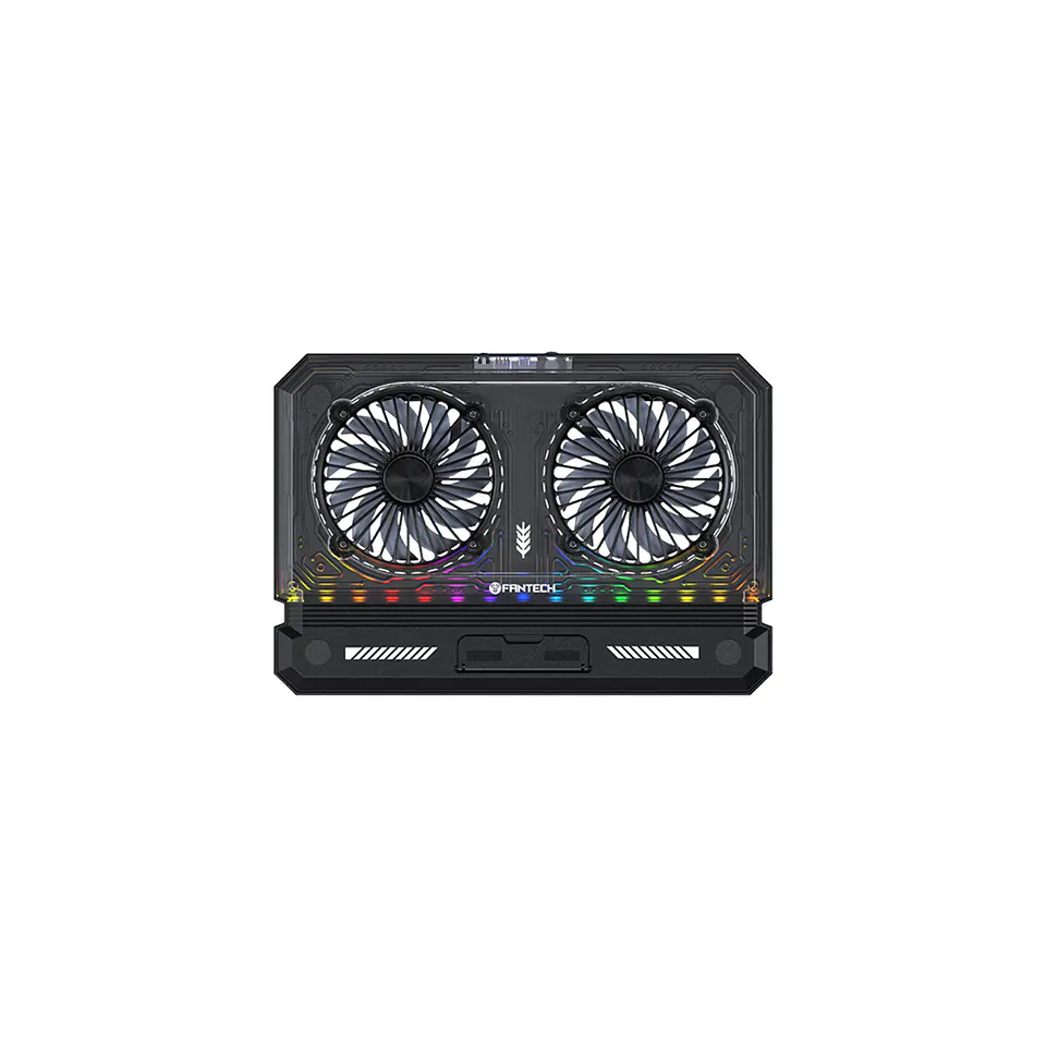 NC21 Black Base de Notebook con Ventilación RGB y soporte de teléfono 4