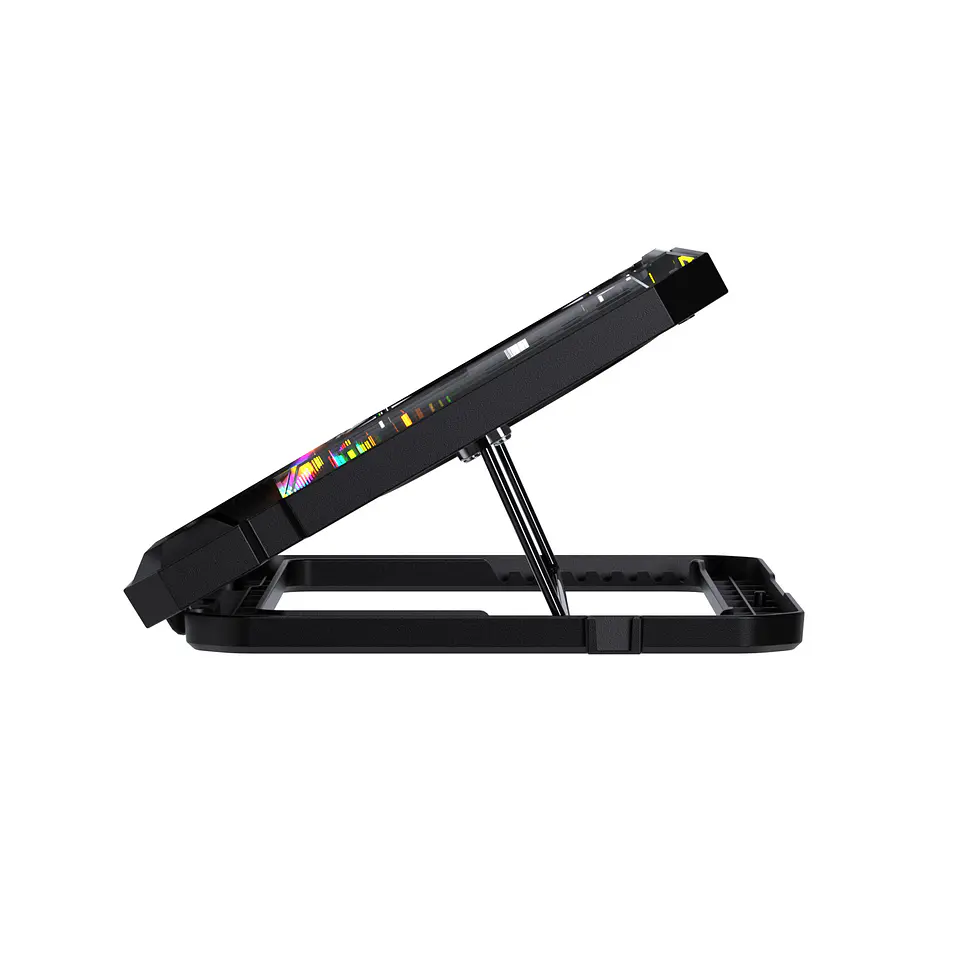 NC21 Black Base de Notebook con Ventilación RGB y soporte de teléfono 5