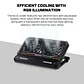 NC21 Black Base de Notebook con Ventilación RGB y soporte de teléfono - Miniatura 8