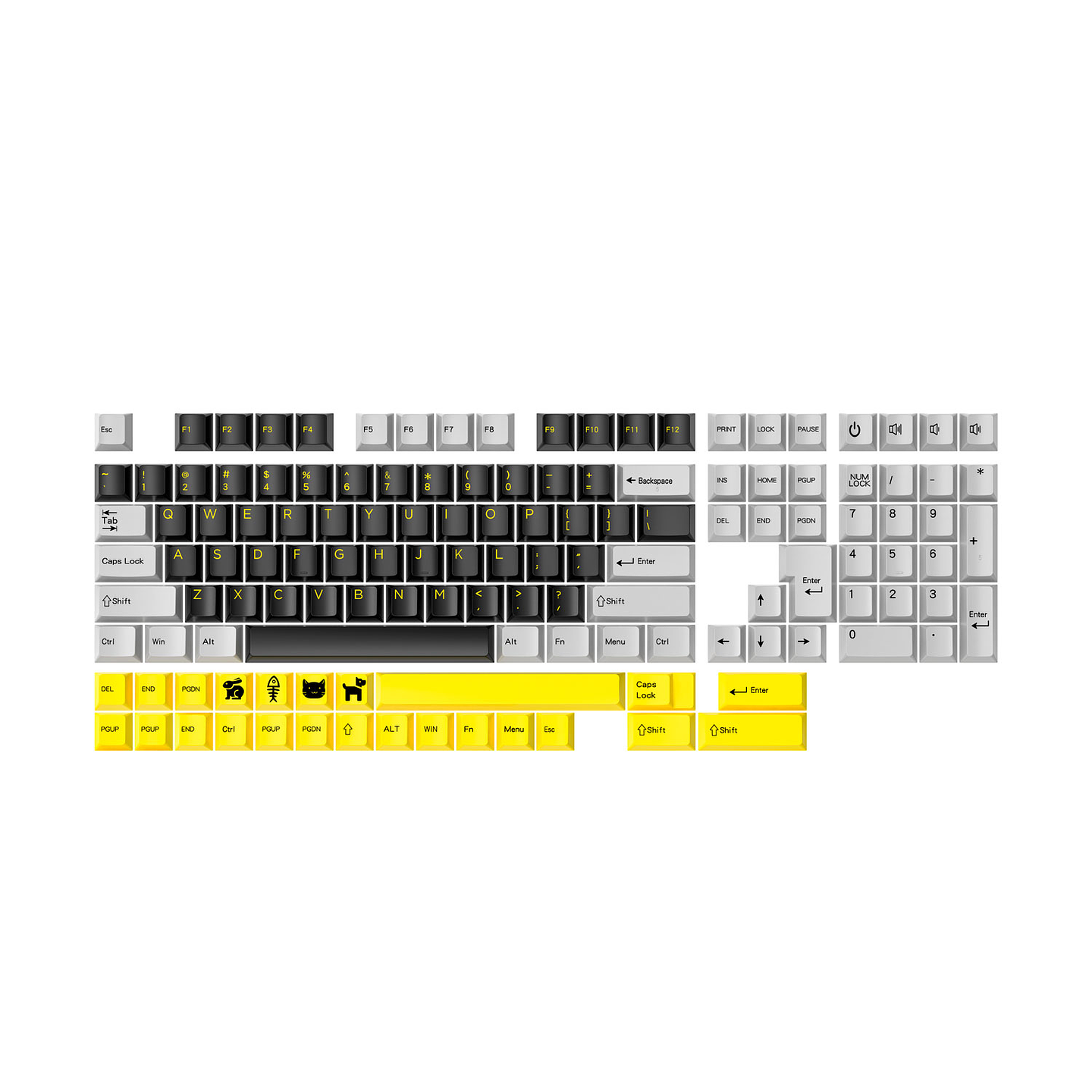 ACK01 VIBE Vibrant Utility Keycaps Set 1