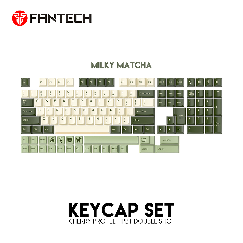 ACK01 VIBE Milky Matcha Keycaps Set 2