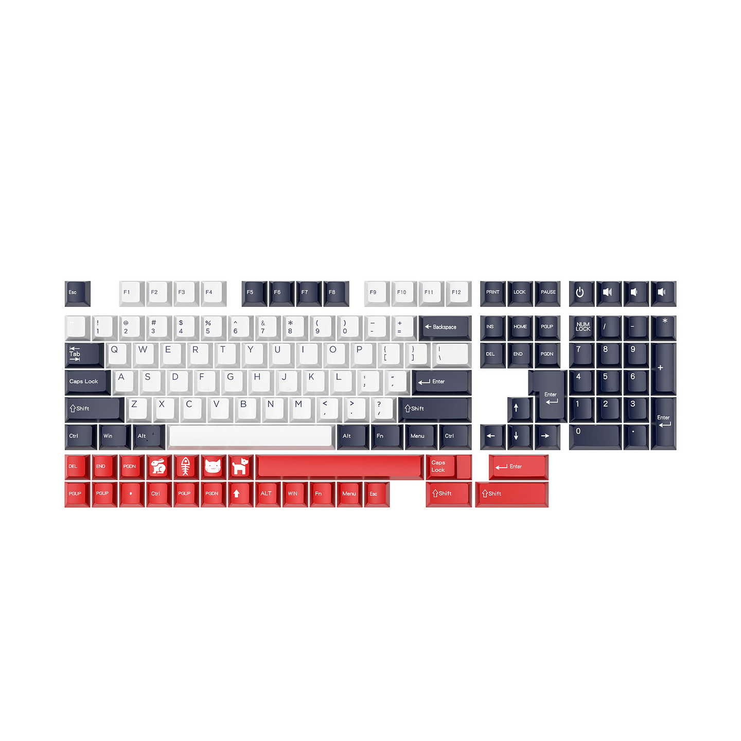 ACK01 VIBE London Keycaps Set 1