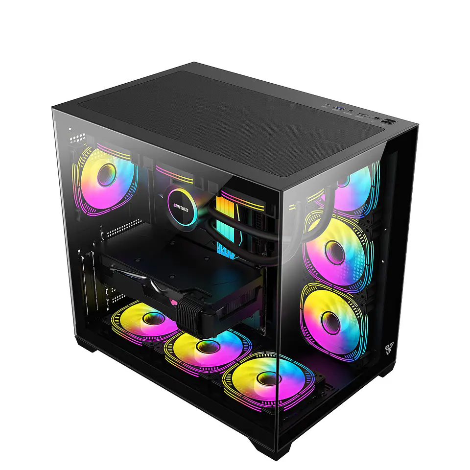 CG85 LUMINA Black Gabinete Pecera con 6 Ventiladores aRGB 2