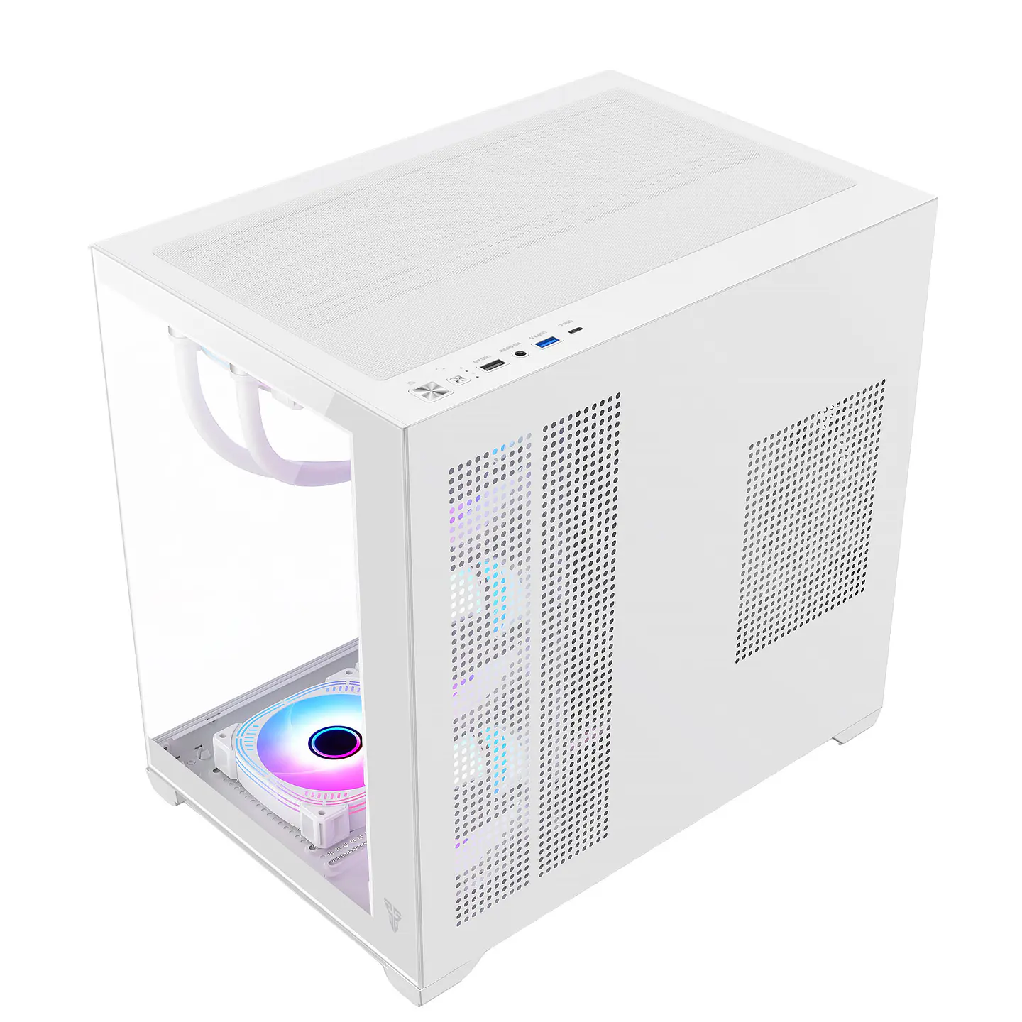 CG85 LUMINA White Gabinete Pecera con 6 Ventiladores aRGB 4