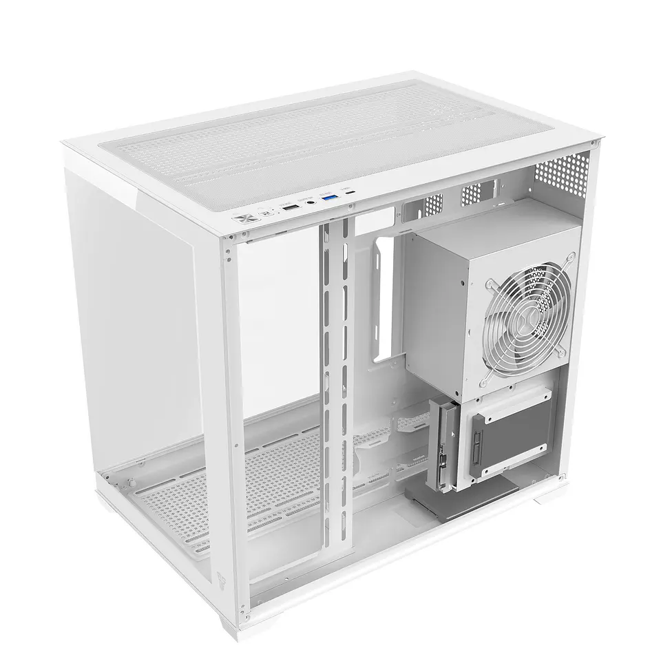 CG85 LUMINA White Gabinete Pecera con 6 Ventiladores aRGB 7