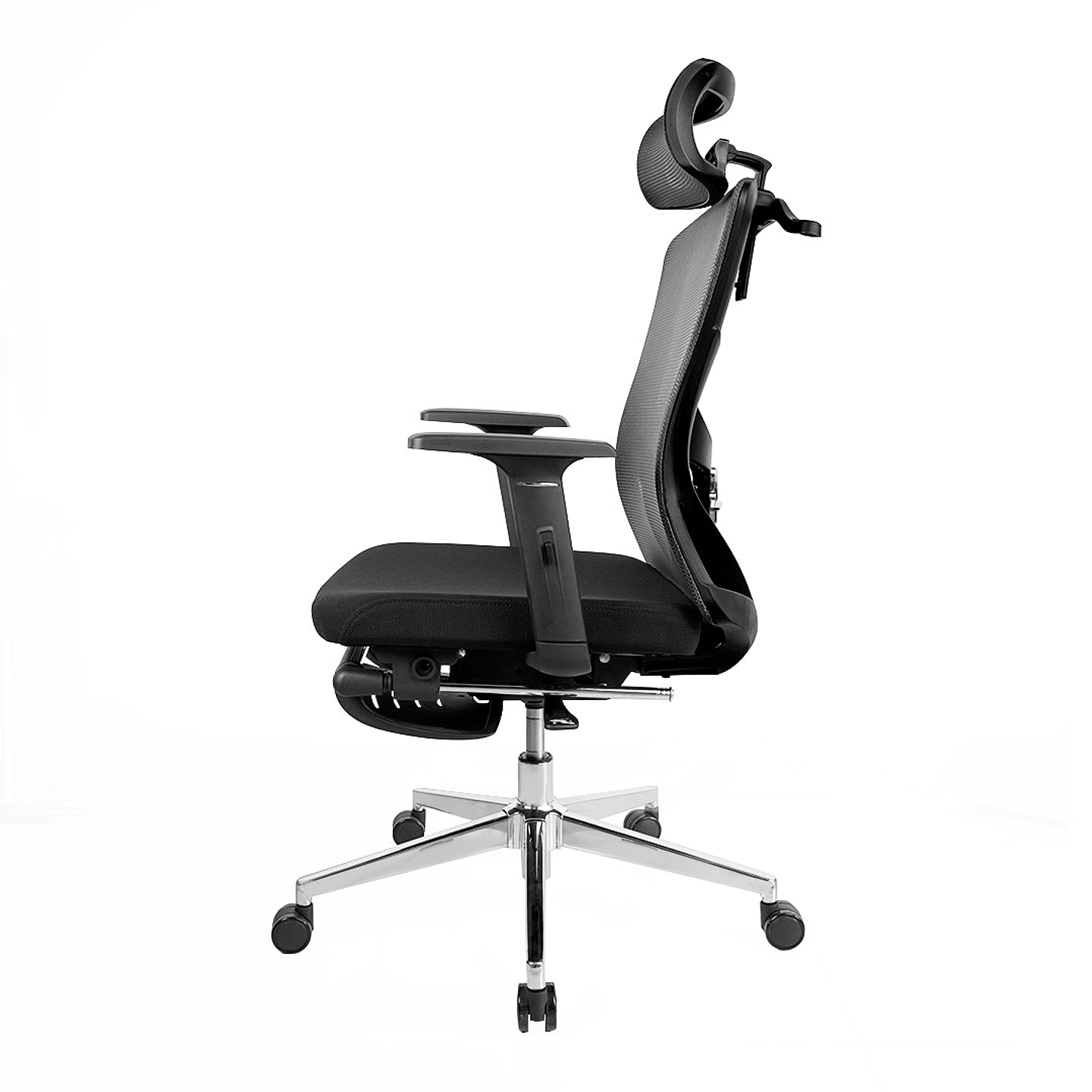 OCA259s Black Silla ergonómica Oficina de Malla con Reposapiés 5