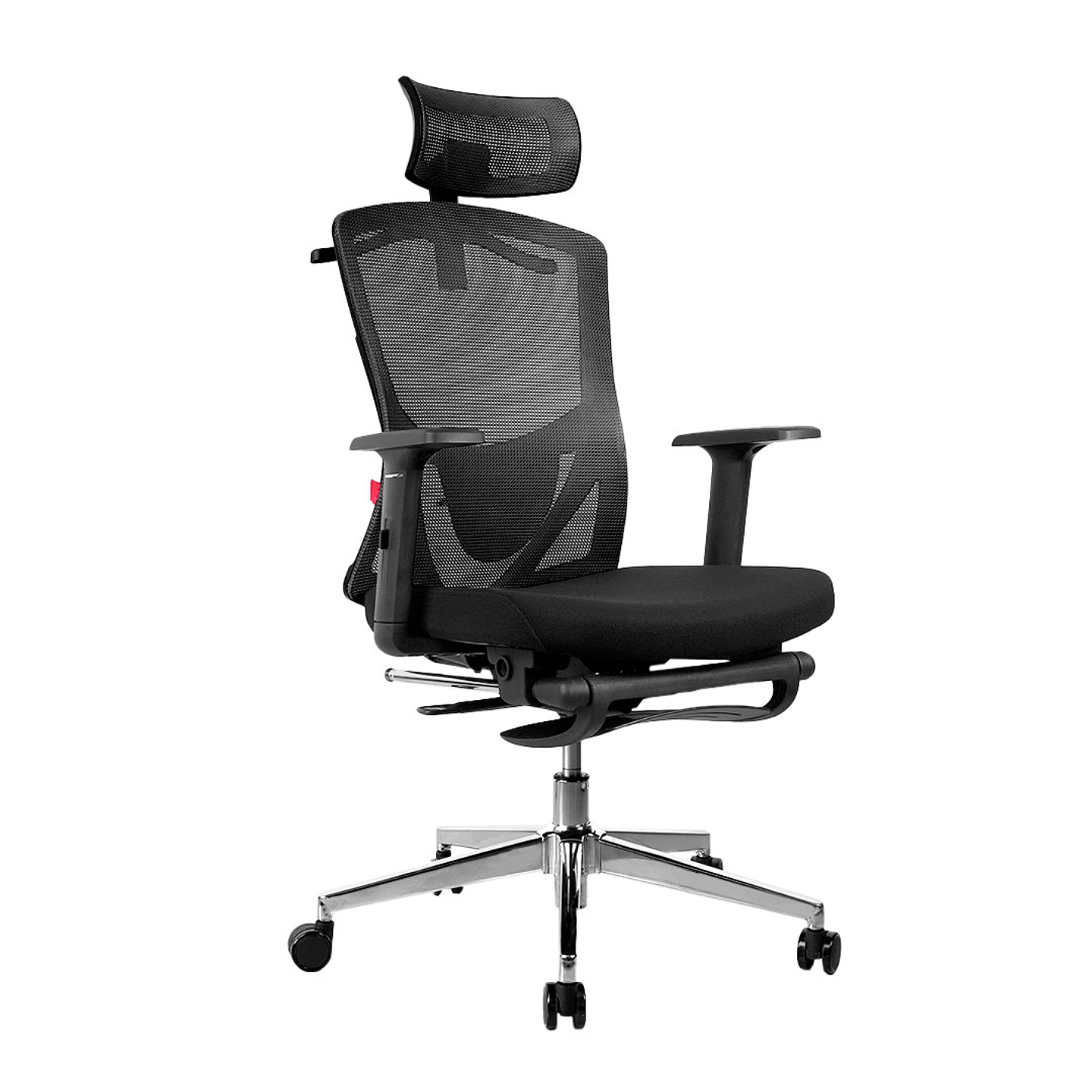 OCA259s Black Silla ergonómica Oficina de Malla con Reposapiés 9