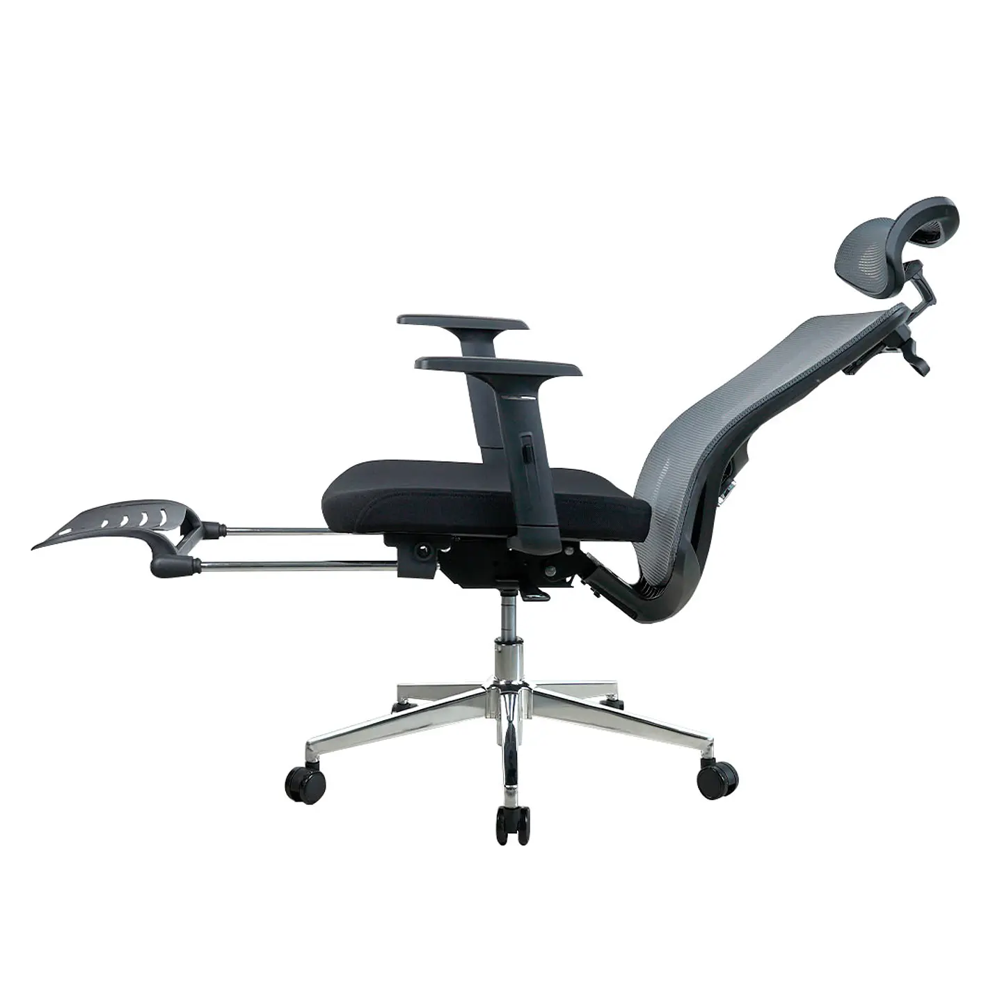 OCA259s Grey Silla ergonómica Oficina de Malla con Reposapiés 4