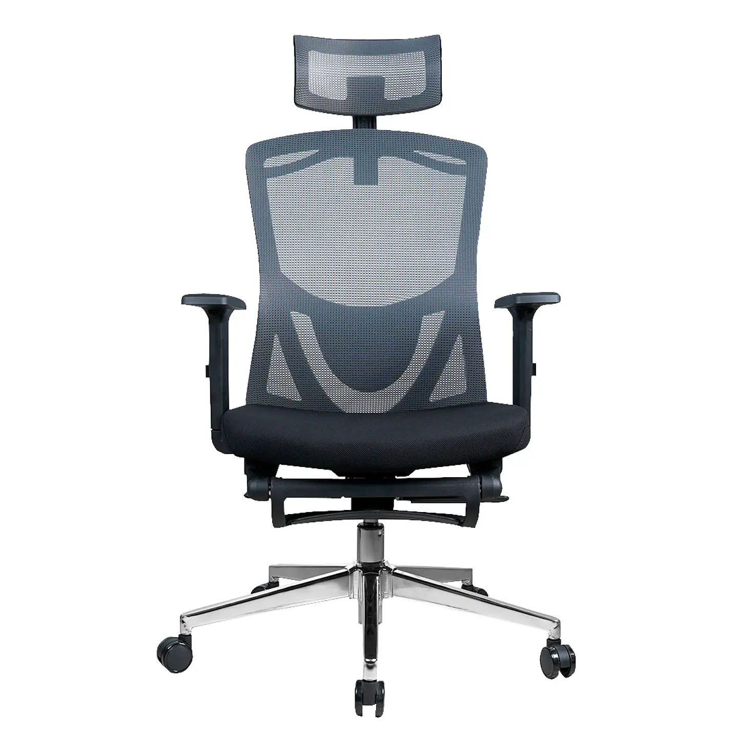 OCA259s Grey Silla ergonómica Oficina de Malla con Reposapiés 6