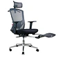 OCA259s Grey Silla ergonómica Oficina de Malla con Reposapiés - Miniatura 1