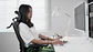 OCA259s Grey Silla ergonómica Oficina de Malla con Reposapiés - Miniatura 23