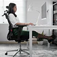 OCA259s Grey Silla ergonómica Oficina de Malla con Reposapiés - Miniatura 27