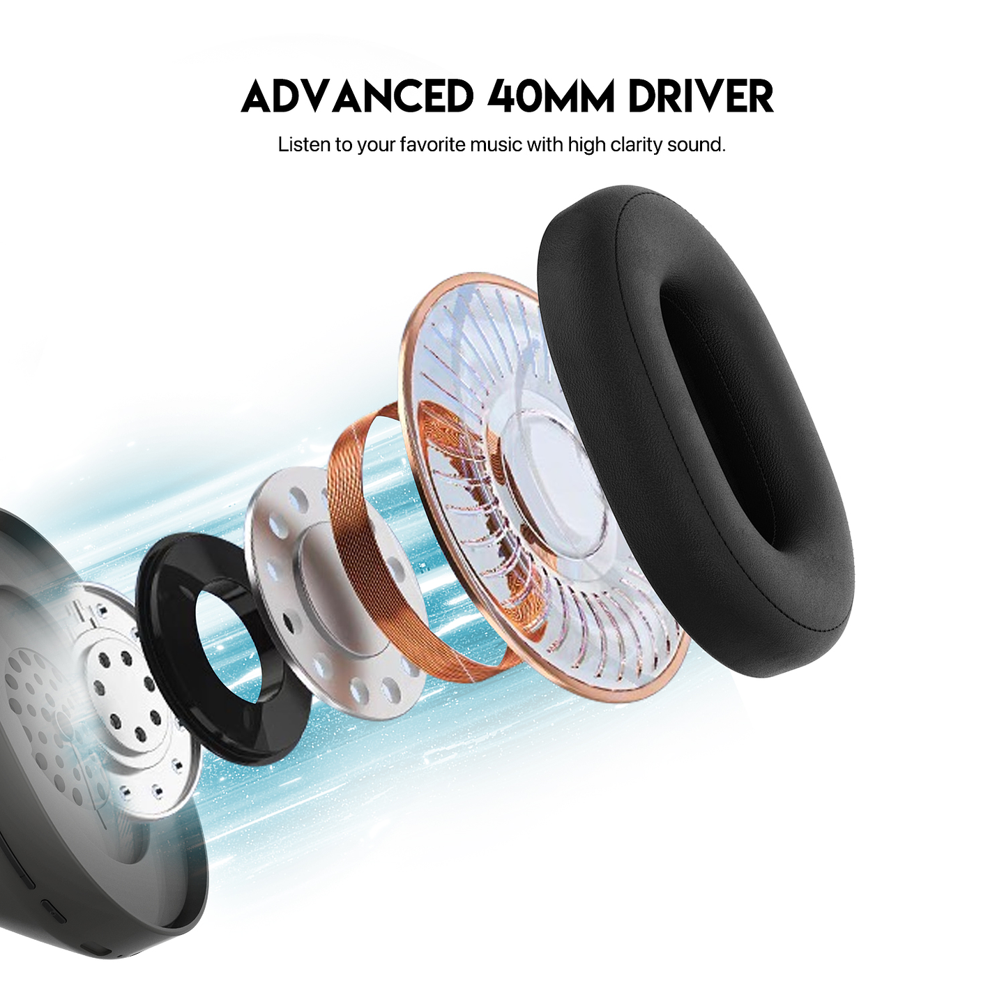 WH06 GO TUNE Beige Audífonos Inalámbricos 9