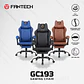 GC193 BLUE Silla Gamer Ergonómica de Ecocuero con Reposapiés - Miniatura 19