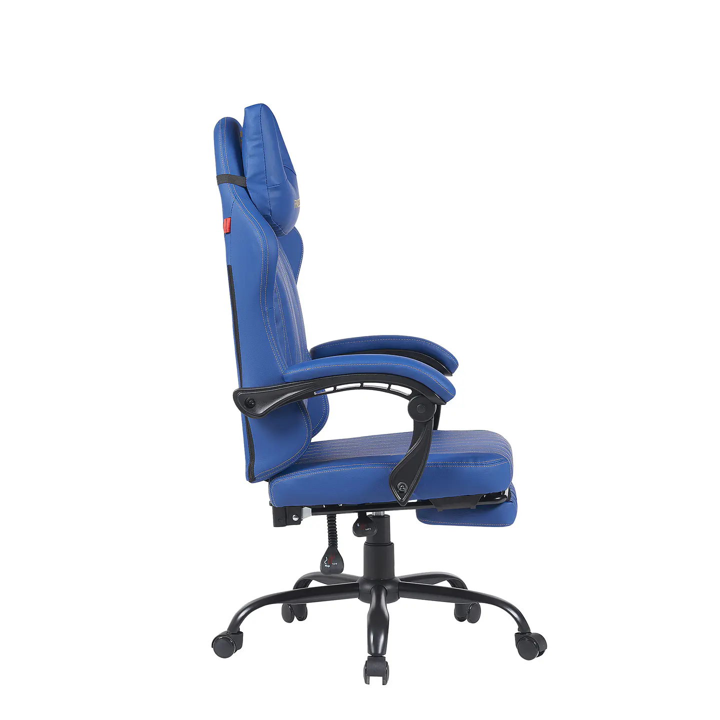 GC193 BLUE Silla Gamer Ergonómica de Ecocuero con Reposapiés 4