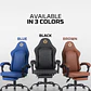 GC193 BLACK Silla Gamer Ergonómica de Ecocuero con Reposapiés - Miniatura 16