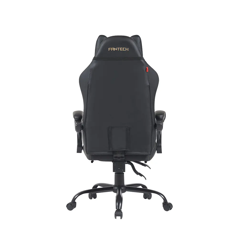 GC193 BLACK Silla Gamer Ergonómica de Ecocuero con Reposapiés 3