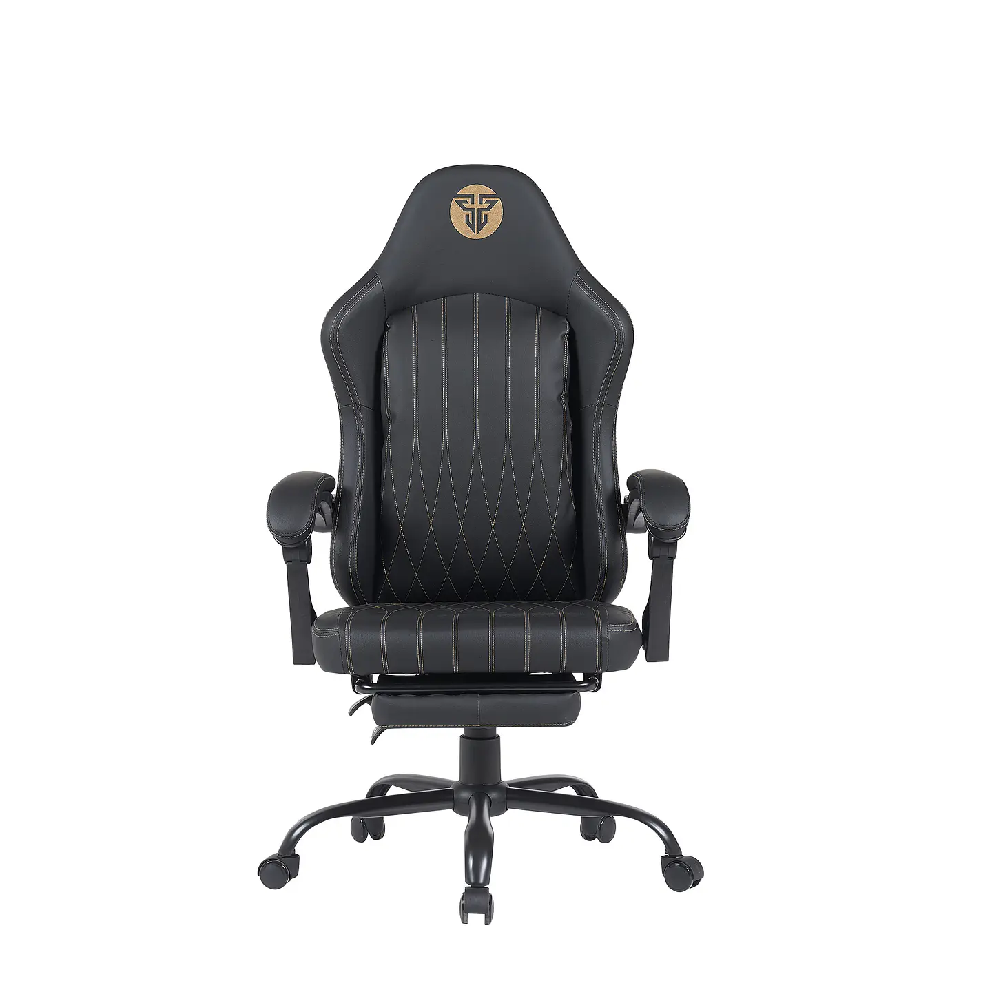 GC193 BLACK Silla Gamer Ergonómica de Ecocuero con Reposapiés 7