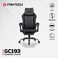 GC193 BLACK Silla Gamer Ergonómica de Ecocuero con Reposapiés - Miniatura 18