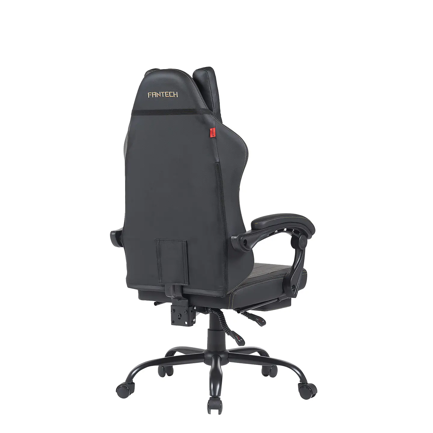 GC193 BLACK Silla Gamer Ergonómica de Ecocuero con Reposapiés 4